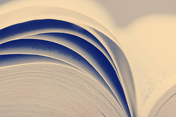 istock Macro view of book pages. Toned image. Copy space for 515970250