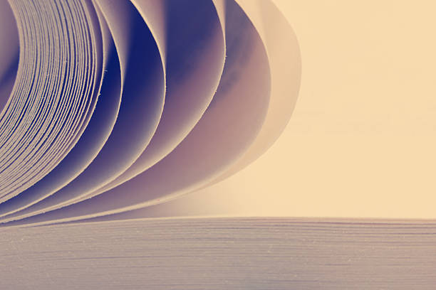istock Macro view of book pages. Toned image. Copy space for 515970470