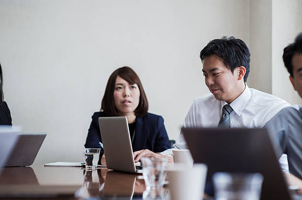 istock Business team having a meeting in conference room 515971798