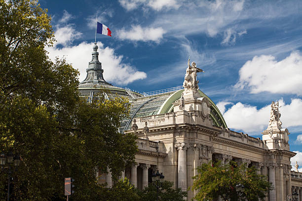 grand palais à paris, france - charles de gaulle photos et images de collection