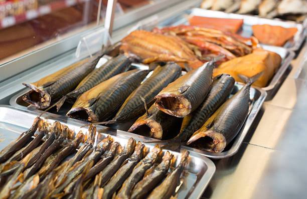 istock Cured mackerel and other fish in supermarket 515975094