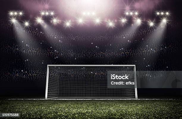 Goal Post Stock Photo - Download Image Now - Soccer, Soccer Ball, Goal Post