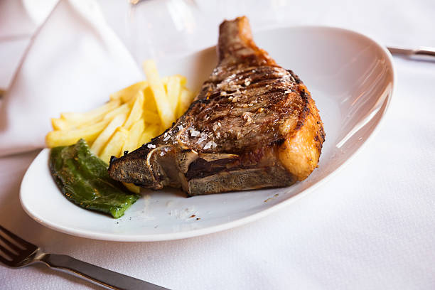 istock Roasted entrecote served with potato on plate 515975904