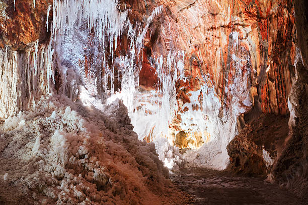 istock cave with  natural salty stalactites 515976230