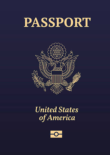 uns passport-seal - federal building illustrations stock-grafiken, -clipart, -cartoons und -symbole