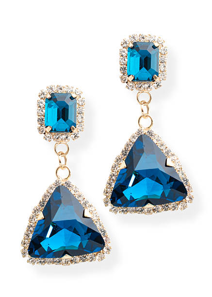 istock gold earrings with sapphires isolated on white 516003614