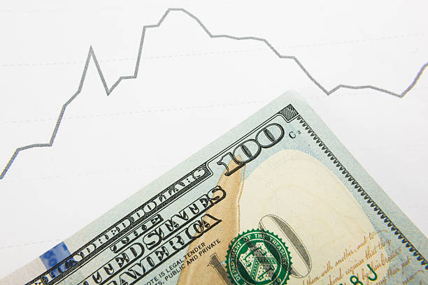 istock dynamics of exchange rates. Dollar and euro chart. 516004080