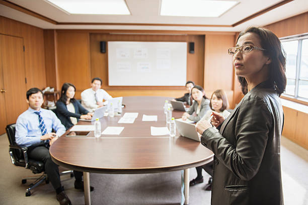 istock Business team working in meeting room 516008616