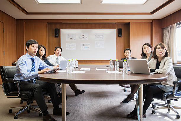 Business team working in meeting room