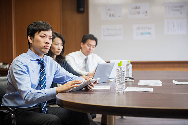 Business team working in meeting room