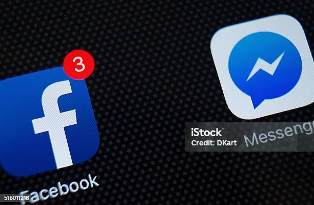Facebook On Ipad Stock Photo - Download Image Now - Apple Computers, Big Tech, Blue