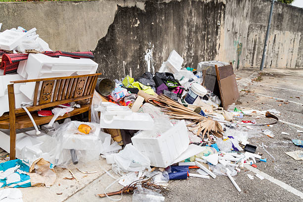 istock Outdoor rubbish dump potentially store stagnant water and breed 516012190