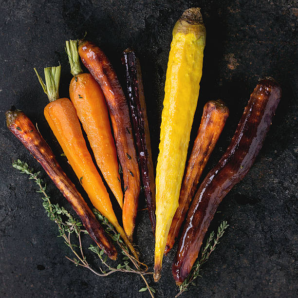 istock Baked colorful carrots 516012246