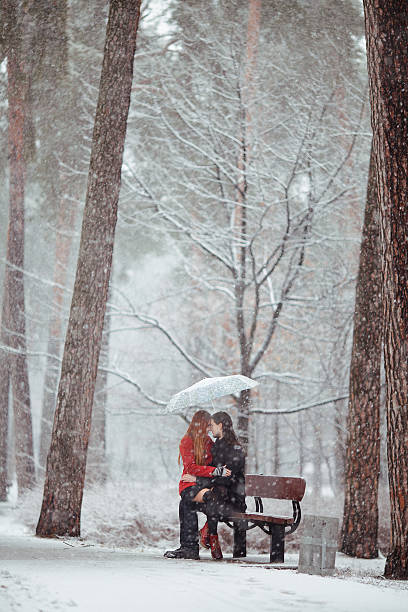 istock Winter love story in red 516013382