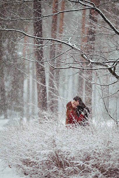 istock Winter love story in red 516013572