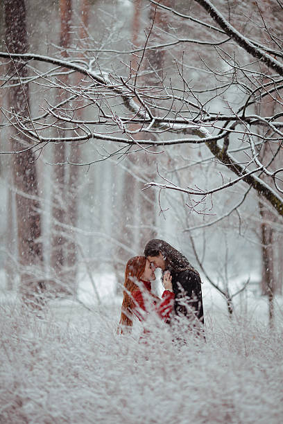 istock Winter love story in red 516013842
