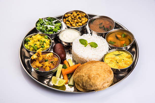 istock indian food platter or Indian Thali, south indian thali 516014288