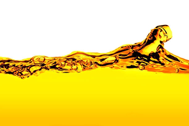 istock abstract image of spilled oil . On a white background 516014740