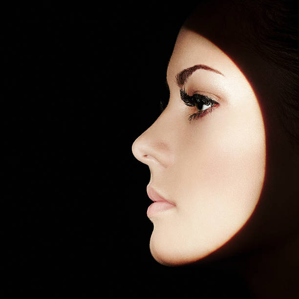 istock Beautiful woman face. Perfect makeup 516015003