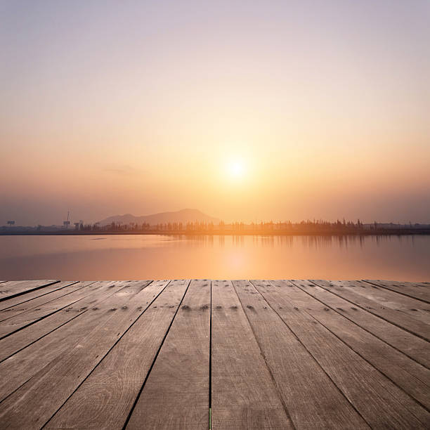 istock The view of lake with sunset 516015409