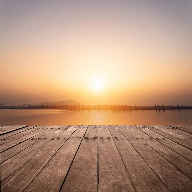 istock The view of lake with sunset 516015455