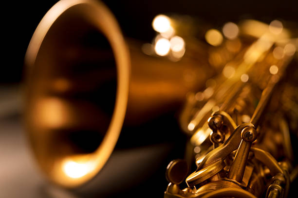 istock Tenor sax golden saxophone macro selective focus 516016369