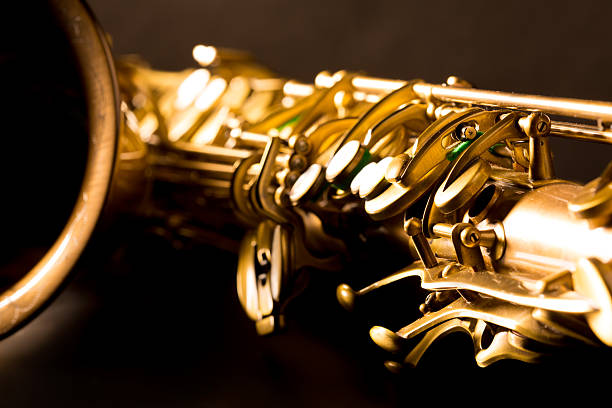 istock Tenor sax golden saxophone macro selective focus 516016439