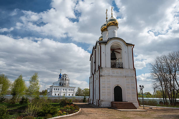 istock Close view of the belfry at Saint Nicholas (Nikolsky) monastery 516017047