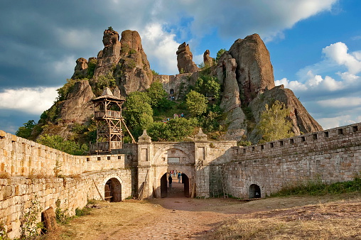 Belogradchik rocks Fortress Landmark, Bulgaria mountain, Europe
