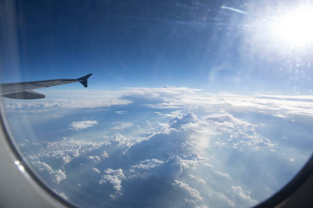 Copenhagen, Denmark - aerial cloudscape at sunrise