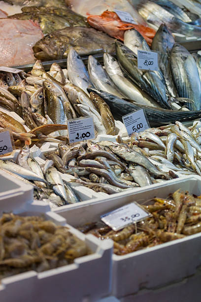 istock Bologna fresh fish market, Italy. 516032970