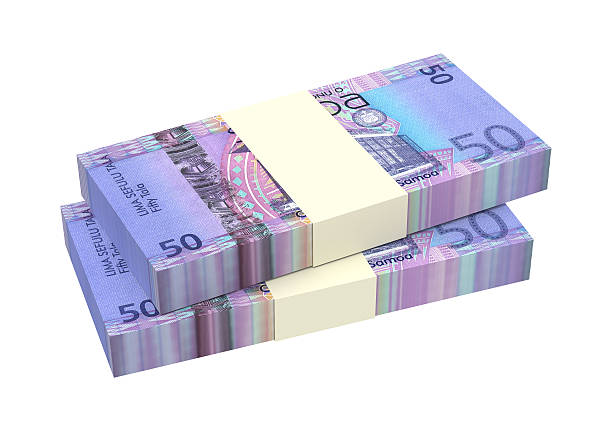istock Samoan tala bills isolated on white background. 516033456