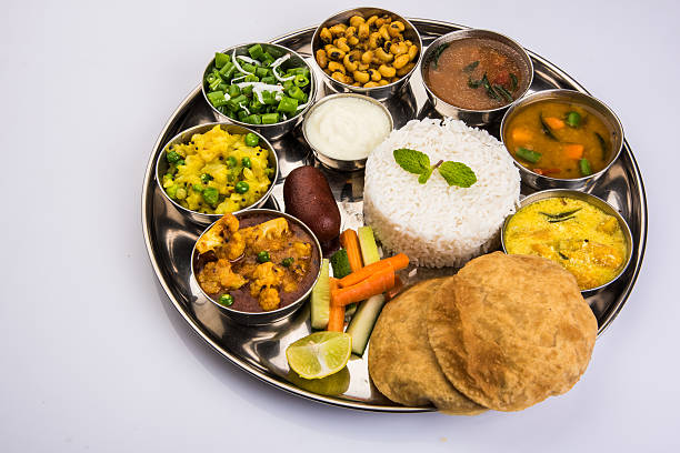 istock indian food platter or Indian Thali, south indian thali 516034682