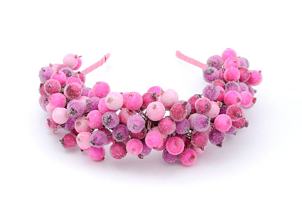 wreath on head with beads isolated
