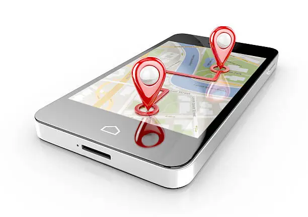 Photo of smart phone navigation