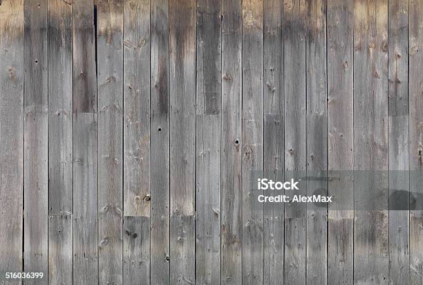 Gray Wooden Wall Texture Stock Photo - Download Image Now - Wood - Material, Barn, Weathered