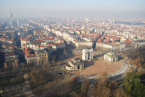 istock Aerial view of Milan 516036993
