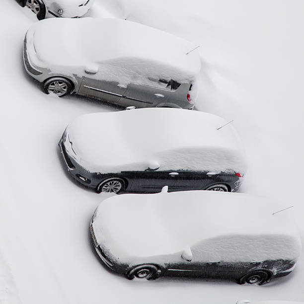 istock Cars covered in snow 516038533