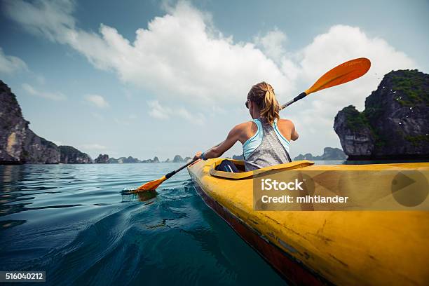 Kayaking Stock Photo - Download Image Now - Kayaking, Kayak, Women