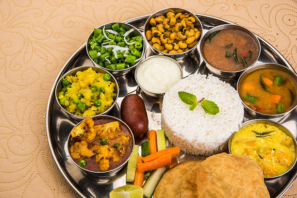 istock indian food platter or Indian Thali, south indian thali 516040268
