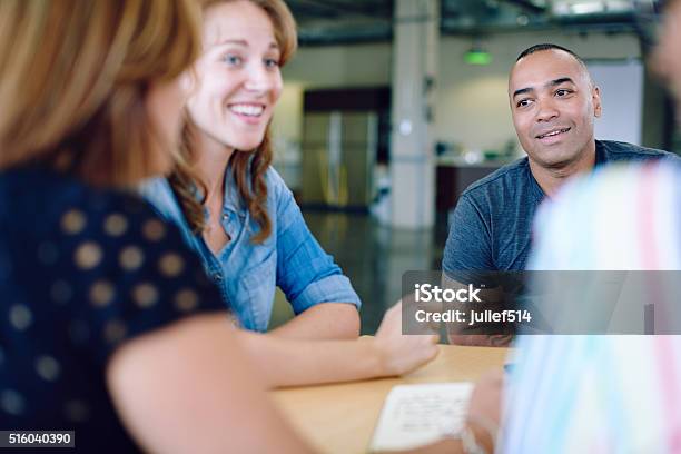 Unposed Group Of Creative Business People In An Open Concept Stock Photo - Download Image Now