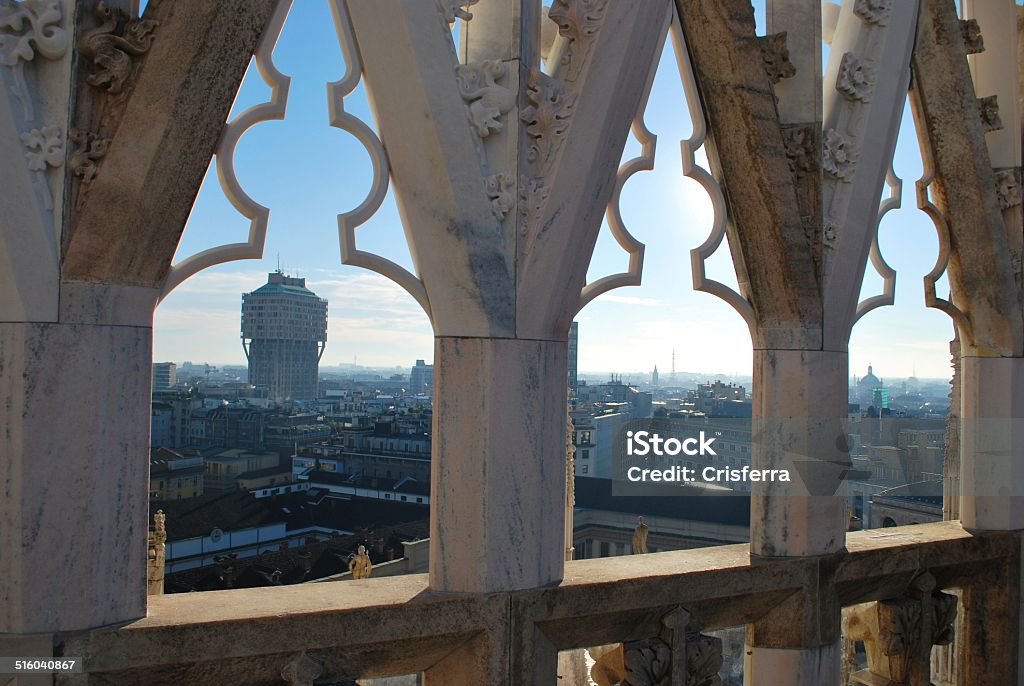 Vista panoramica di Milano - Foto stock royalty-free di Architettura