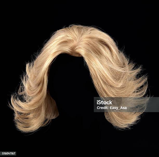 Blonde Wig Stock Photo - Download Image Now - Wig, Blond Hair, Cut Out