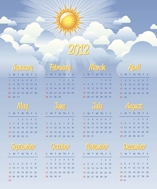 календарь 2012 г. - april calendar 2012 time stock illustrations