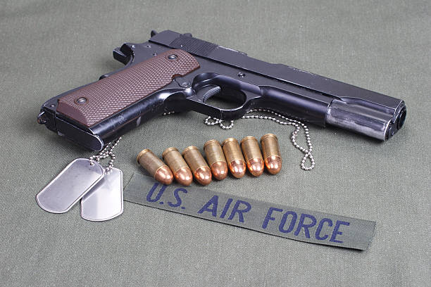 istock background with colt government m1911 516042589
