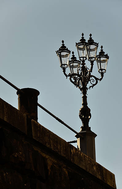 istock Lamp in the square building Pitti, Florence 516042723