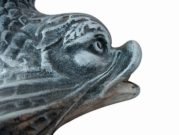 istock Fish head. Detail of sculptures.	 516043198