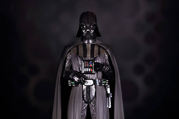 Darth Vader istanbul, Turkey - November 1, 2015: Portrait of  the Star Wars movie character action figure Darth Vader. action figure photos stock pictures, royalty-free photos & images