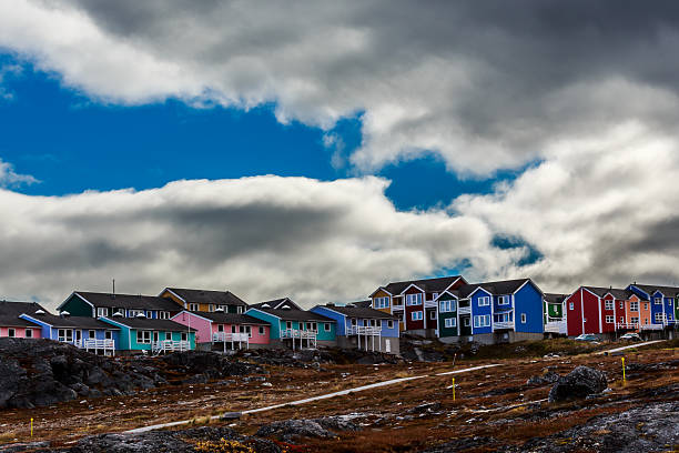 istock Modern colorful Inuit houses 516045234