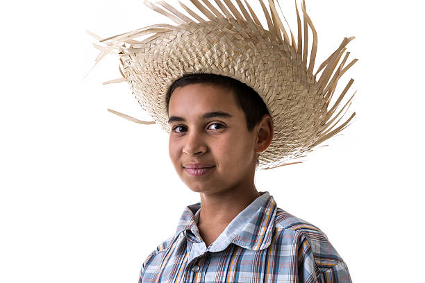 istock Brazilian boy wearing costume for Brazilian Junina Party 516046708